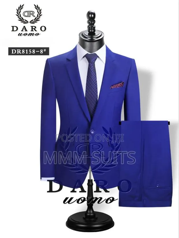 Quality Official 2-Piece Men Suit in Royal Blue · Photo 1