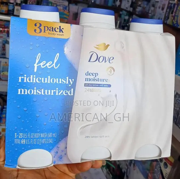 Dove Moisture Body Wash, 3 Pack · Photo 1