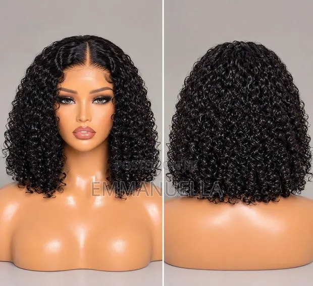 Luxury Deep Curly Human Hair Bob | Full Defined Curls | 14 Inches · Photo 1