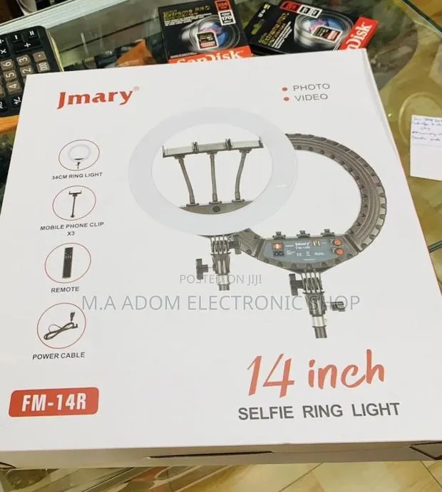 Authentic Jmary 14 Inch Photo and Video Selfie Ringlight. · Photo 1