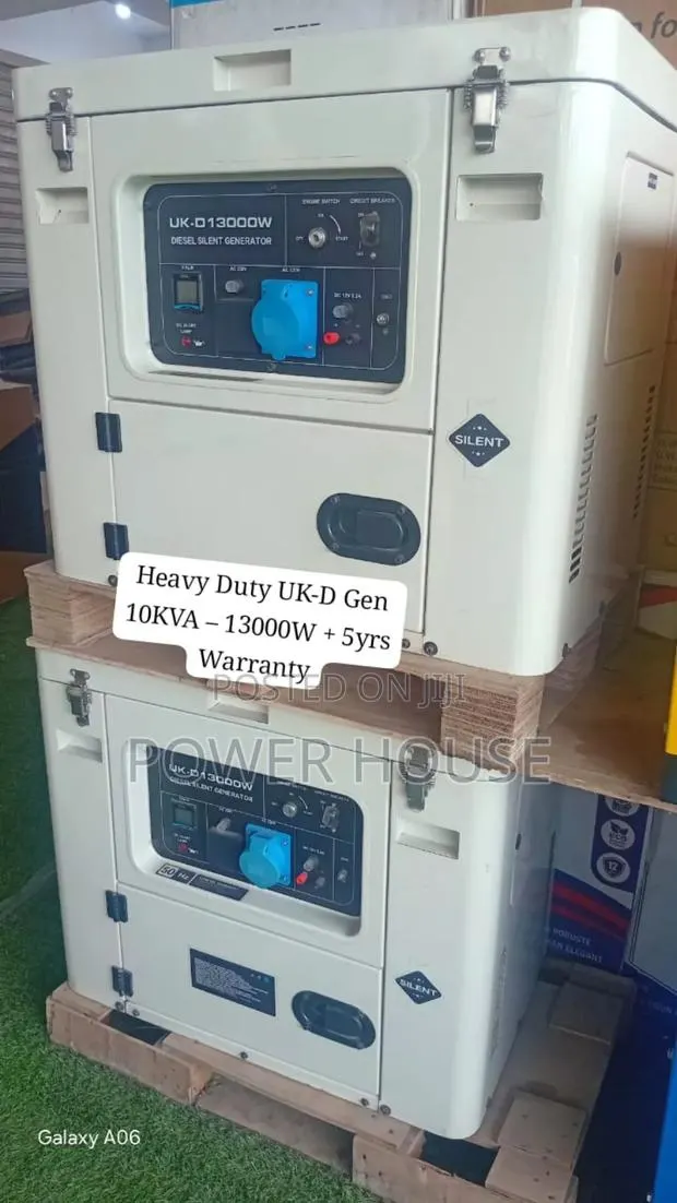 Heavy Duty Uk-D 10kva Generator 13000w – 10kva Capacity, 5yrs · Photo 1