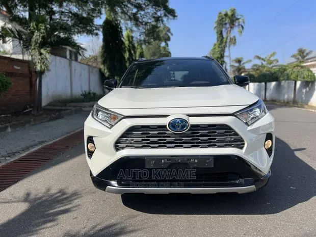 Toyota RAV4 XLE Premium FWD 2019 White · Photo 1