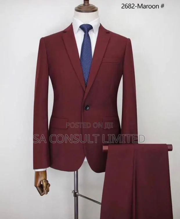 Two(2)pieces Wine Suits for Men