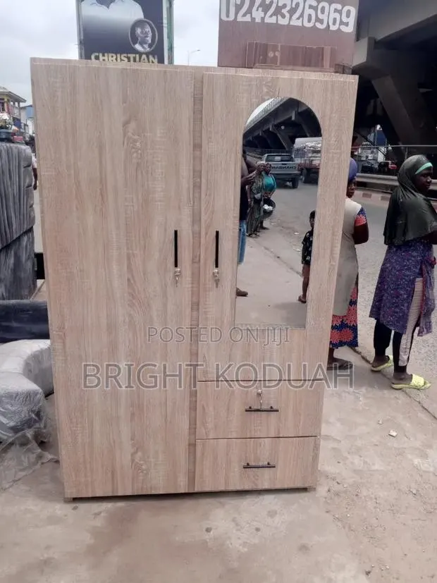 Two in One Wardrobe With Side Mirror and Drawers · Photo 1