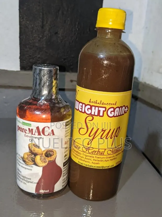 Herbal Shape Weight Gain Duo – Pure Maca Oil + Herbal Syrup · Photo 1