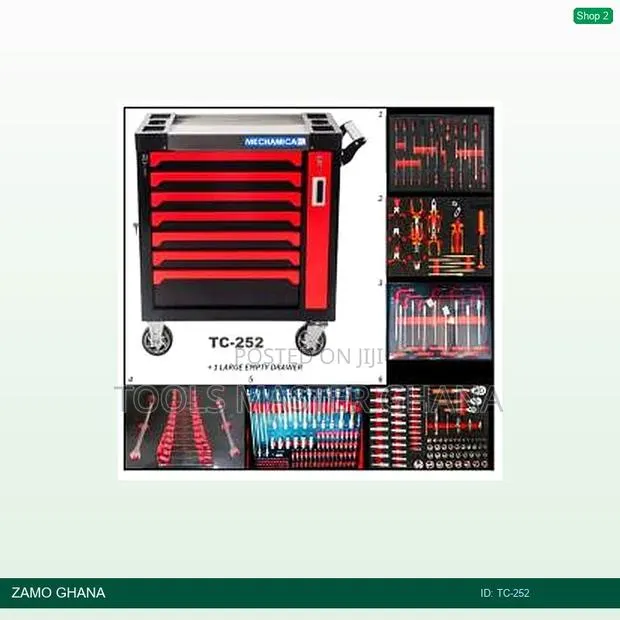 252pcs Tools Cart Trolley With Drawers - Tc-252 · Photo 1