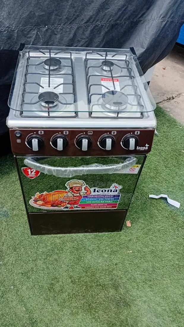 Icona 4-Burner Gas Cooker – Fast Efficient Cooking · Photo 1