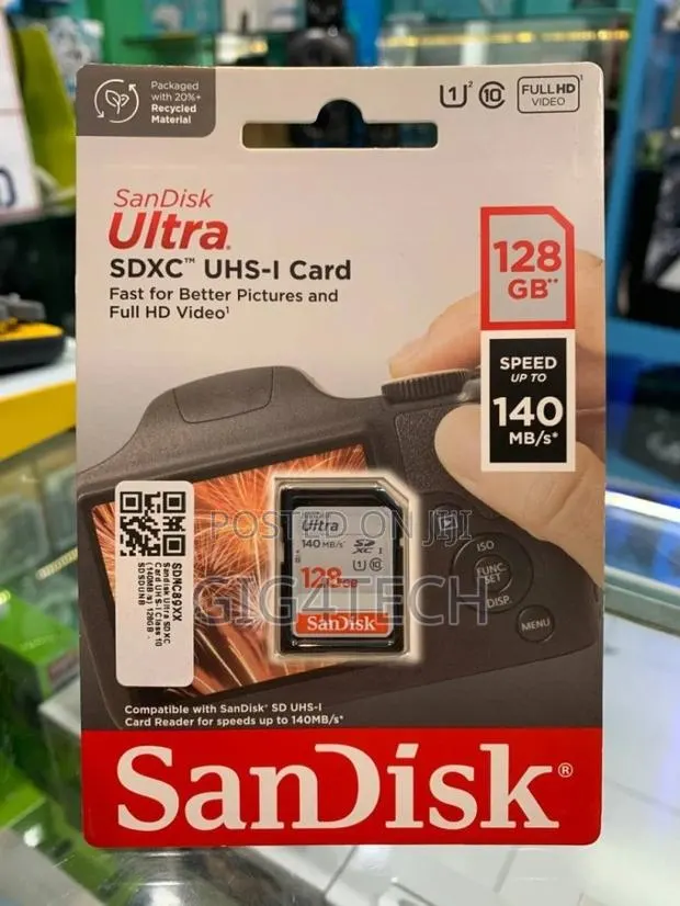 Sandisk Ultra 128gb 140mbps Sd Card · Photo 1