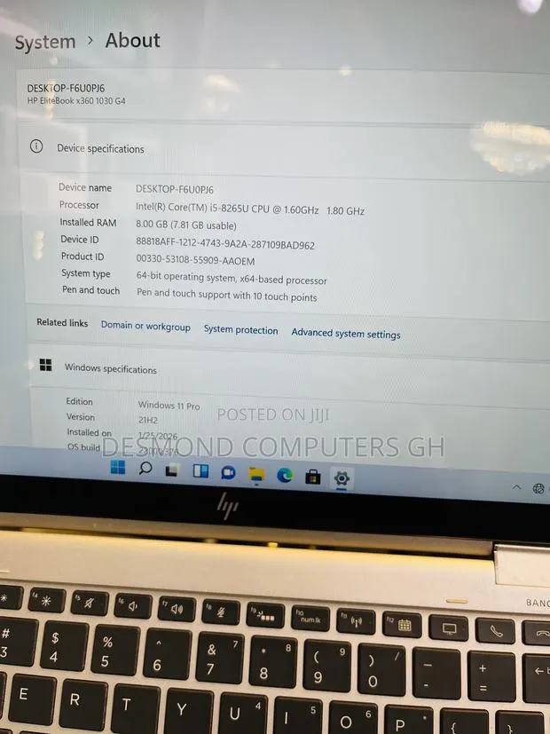 Laptop HP EliteBook x360 1030 G4 8GB Intel Core i5 SSD 256GB · Photo 1