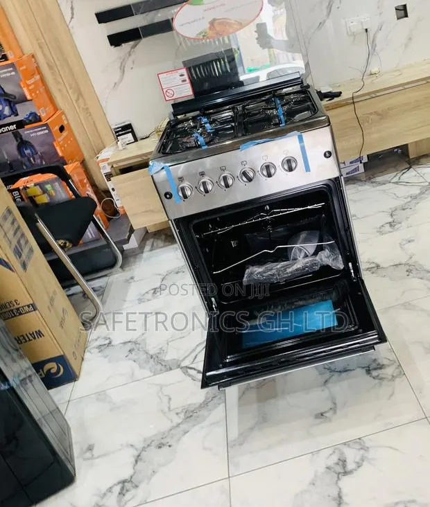 Top Choice Grey Ferre 60x60 4-Burner Gas Cooker (Auto Ignition) · Photo 1