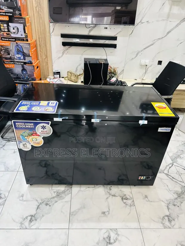 Available Now at Store Chest Freezer Single Door Black 400l Nasco · Photo 1