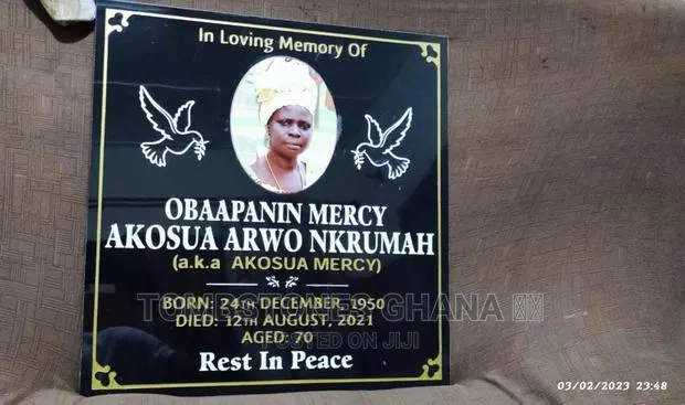 40 by 40 Headstone Plaque · Photo 1