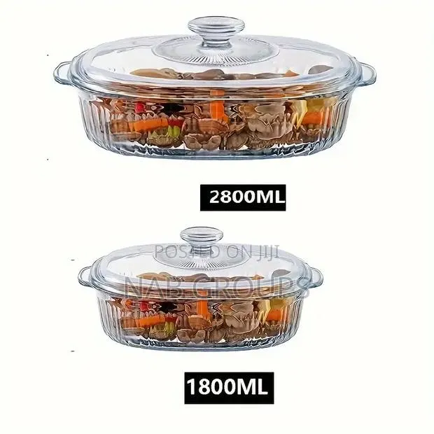 2pcs Glass Casserole Bowls · Photo 1