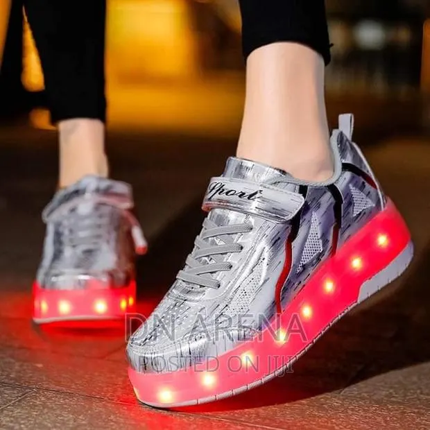 Skating Shoes With Roller Wheels and Custom LED Lights · Photo 2
