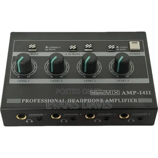 4 Channels Headphone / Inear Amplifier With Both 3.5mm and 6.35mm Slot · Photo 1