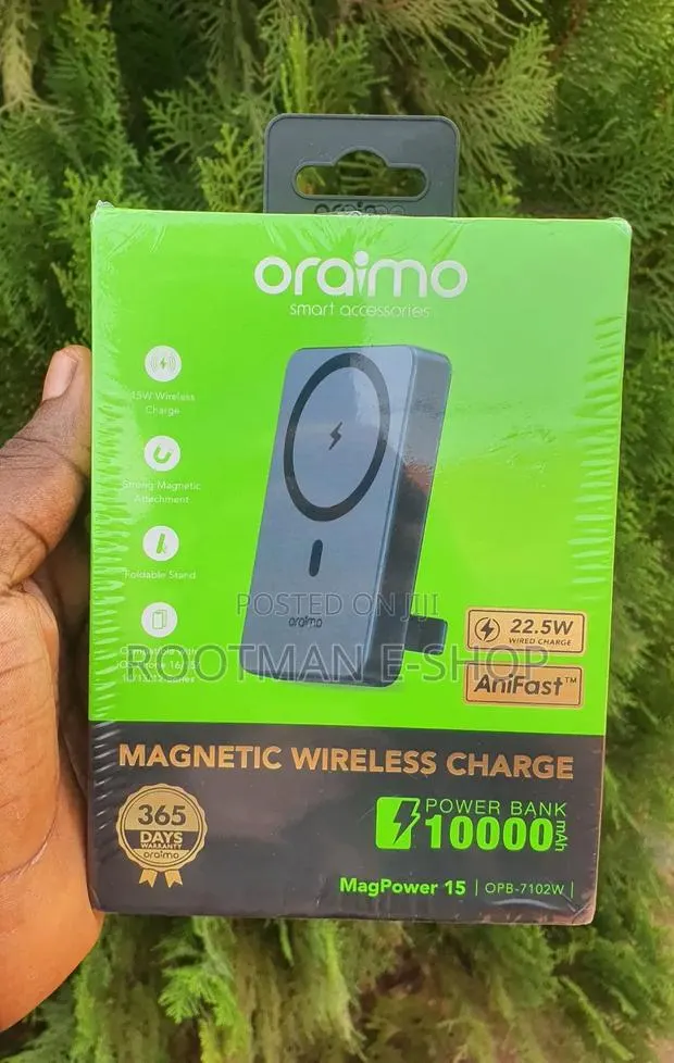 Oraimo Magpower 15 10000mah Wireless and Wired Power Bank · Photo 1