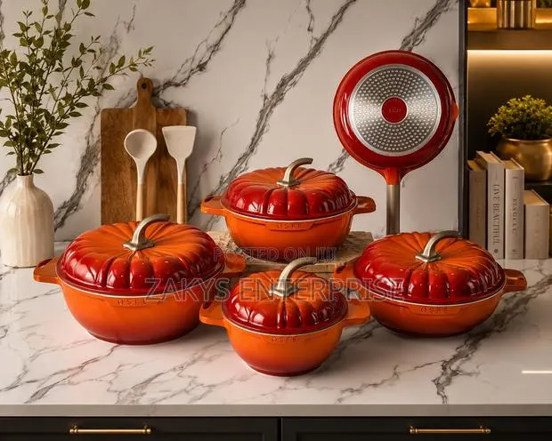 High Quality Pumpkin Ceramic Cookware 11pcs · Photo 1