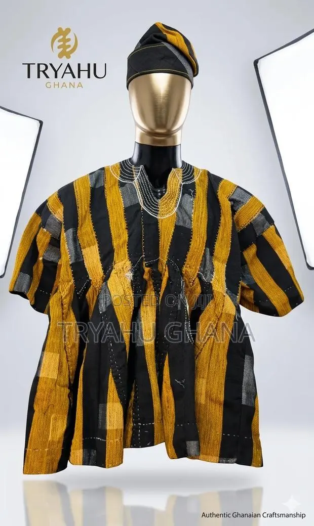 Buy Premium Men’S Fugu-Smock Online Ghana – Tryahu Collection · Photo 1