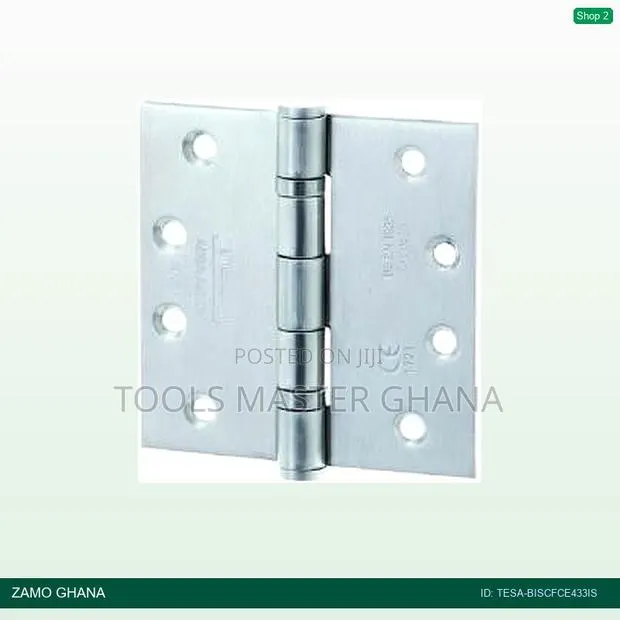 Tesa Stainless Steel Hinges 102 X 76 X 3mm - Tesa-Biscfce433is · Photo 1