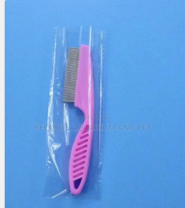 Metallic Dog Brush for Lice · Photo 1