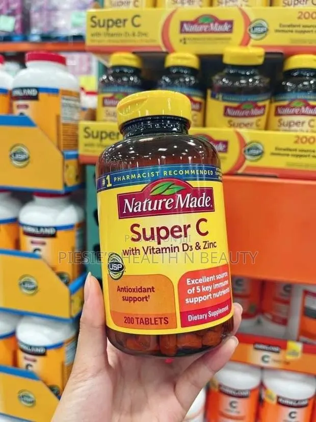 Nature Made Super C With Vitamin D3 and Zinc, Immune Support, 200 Tabs · Photo 1