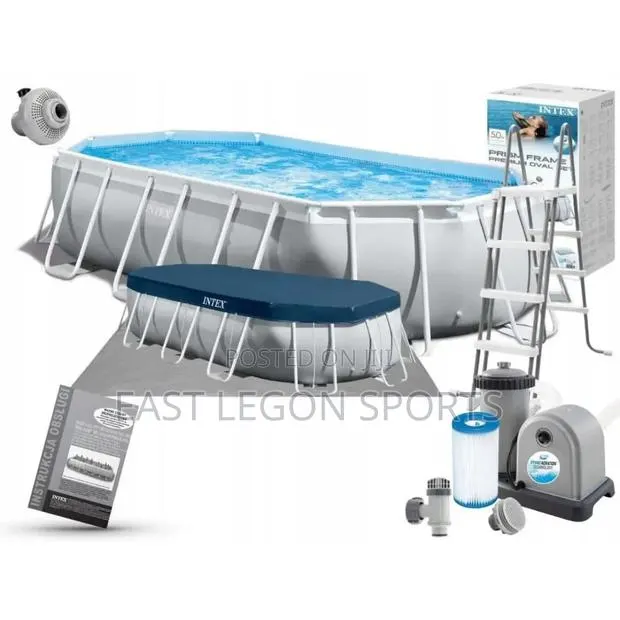 Ultra 20ft Pool Intex With Ladder Pump Cover Swimming Pool 649cm