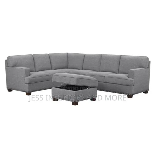 Sofa(Fabric Sectional With Storage Ottoman) · Photo 1