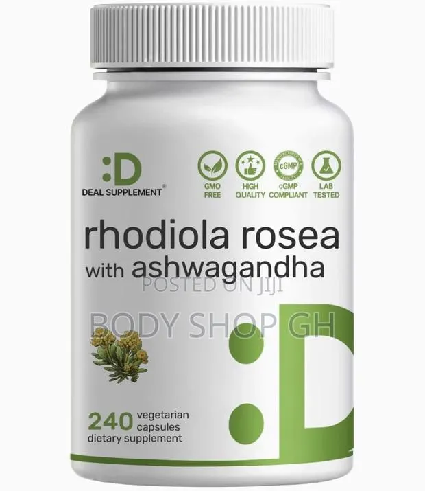 240 Capsules - Deal Supplement Rhodiola Rosea With Ashwagandha, · Photo 1