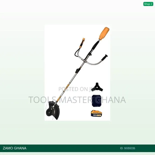 X-Tech Cordless Brush Cutter Set 20v 4a 1battery 1 Charger - Sgs5335 · Photo 1
