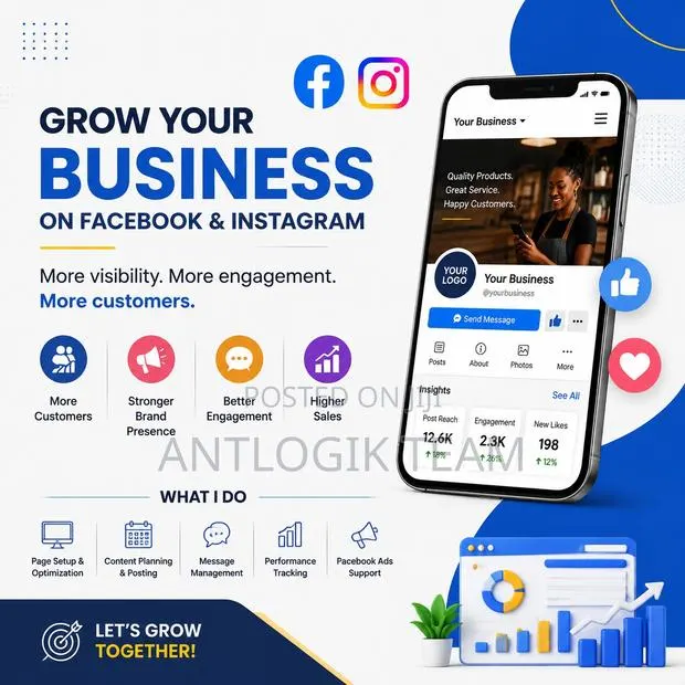 Get More Customers Online | Facebook Instagram Business Setup Ghana · Photo 1
