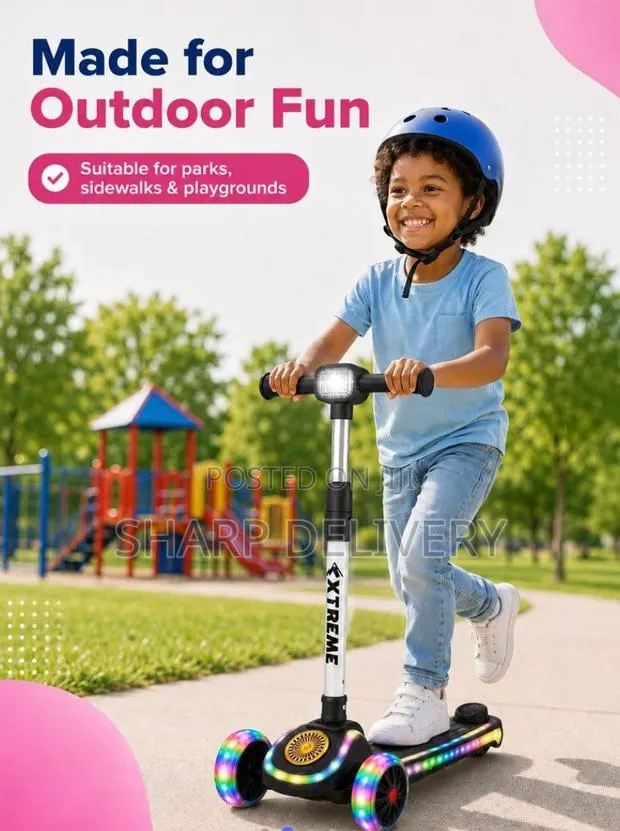 Kids Foldable 3-Wheel Scooter for Ages 3+ · Photo 2