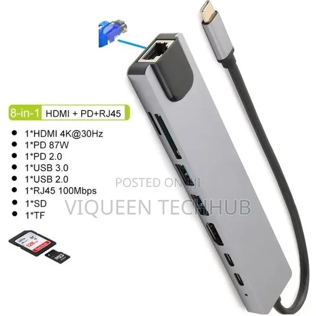 Type C 8 in 1 Adapter · Photo 1