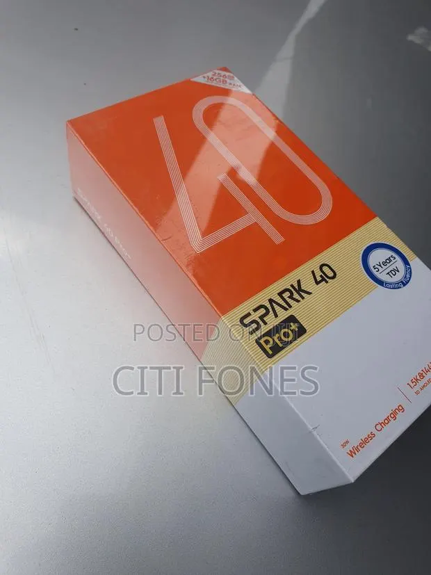 New Tecno Spark 40 Pro+ 256 GB Black · Photo 1