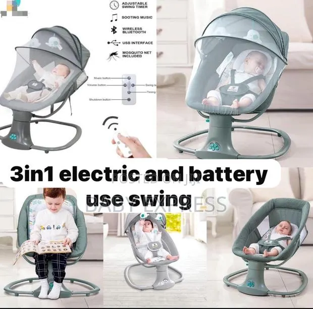 Mastela 3in1 Electric and Battery Use Swing Available in New Fadama · Photo 1