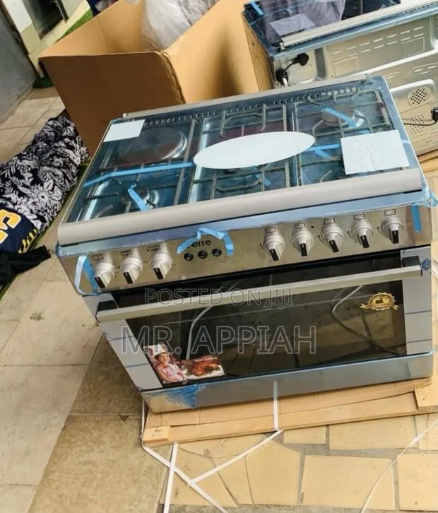 Choose Classic Ferre 60x90cm Glass Lid 4 Gas + 1 Electric Cooker · Photo 1