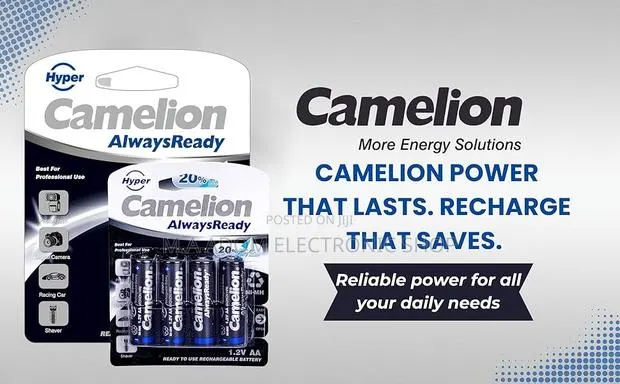 Camelion Always Ready Rechargeable Batteries 4 Pack · Photo 1