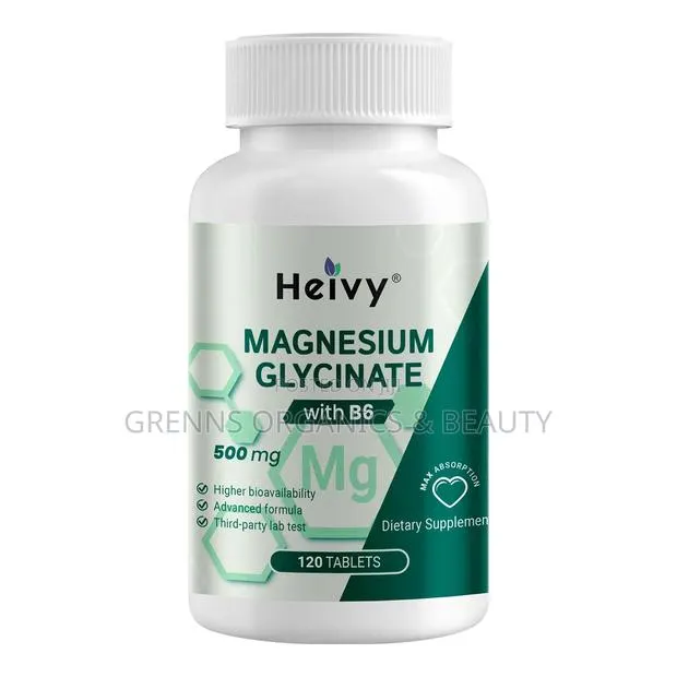 Heivy Magnesium Glycinate With B6 500mg (120 Capsules) · Photo 1