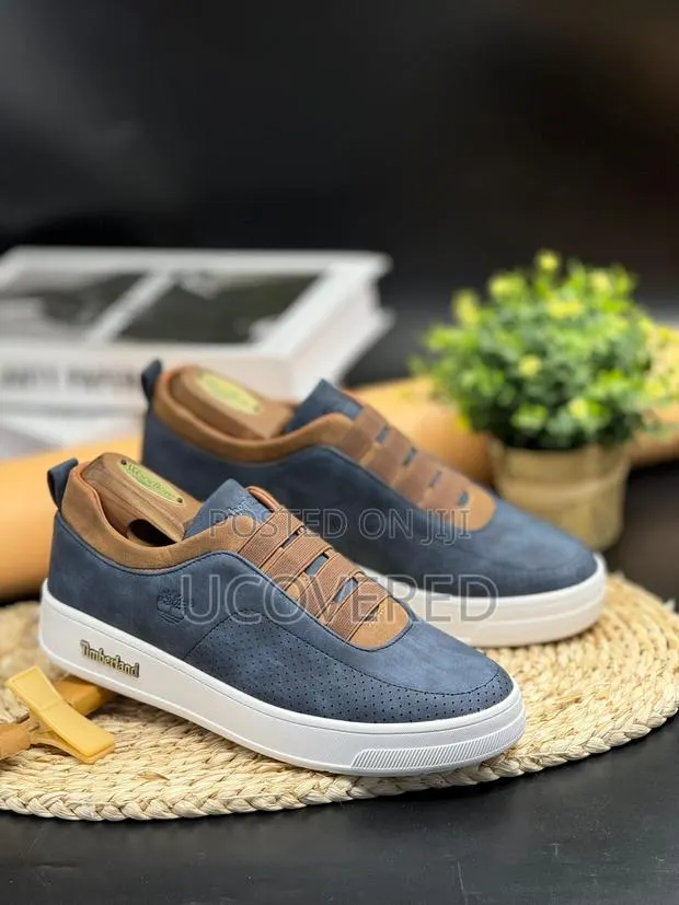 Timberland Navy and Brown Sneaker · Photo 1
