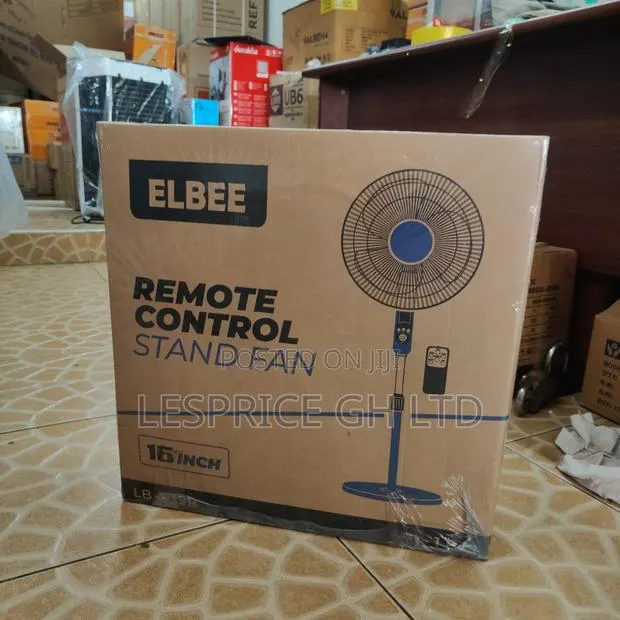 Topmost Quality 16'' Remote Controlled Stand Fan From Elbee · Photo 1