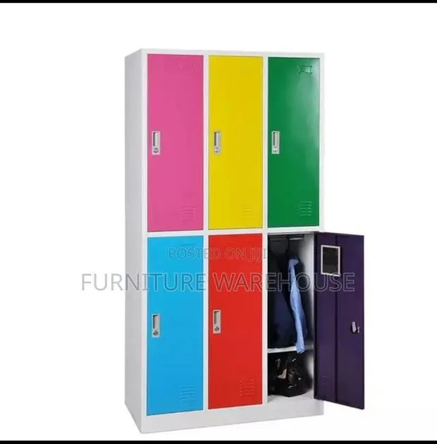 6-Door Colorful Metal Storage Locker · Photo 1