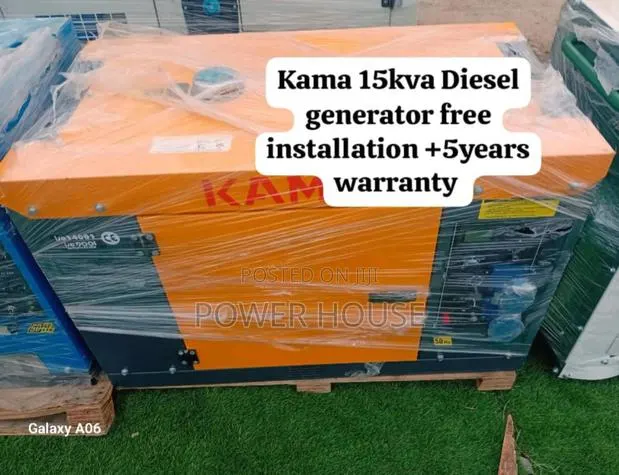 Power Turbo Kama Diesel Generator 15kva Silent · Photo 1