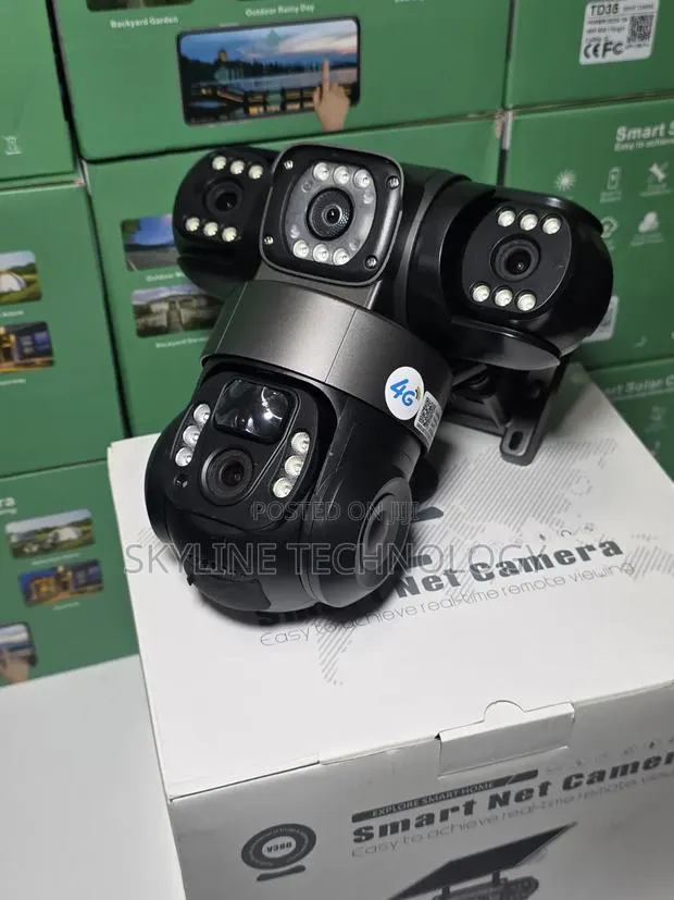 Universal 4g Three Lens Smart CCTV Camera. · Photo 1