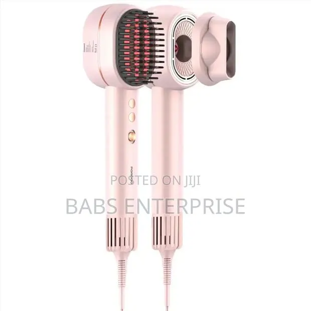 Porodo 2-In1 Hair Dryer Straightener Brush Smart Temperature Control · Photo 1