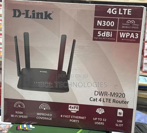 D-Link DWR-M920 Cat 4 Lte Router · Photo 1