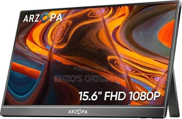 Arzopa 15.6" Portable Monitor FHD 1080p Ultra-Slim With Usb-C Hdmi · Photo 1