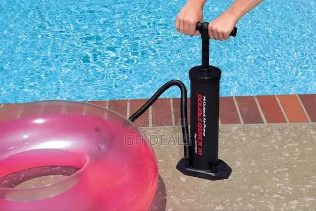 Intex Double Quick Iii Swimming Pool Inflatable Float Hand Air Pump · Photo 1