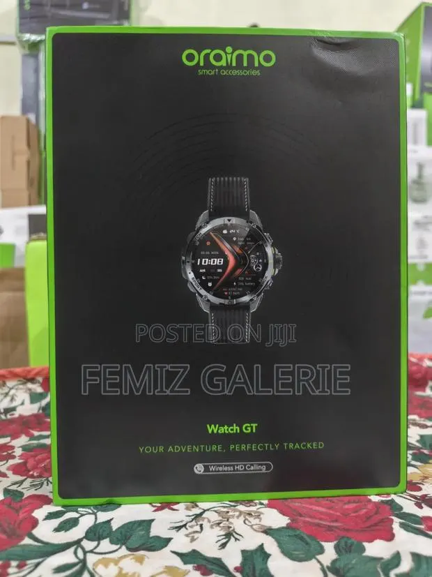 Oraimo Watch GT 1.43" AMOLED 3ATM GPS Smart Watch + 2 Straps · Photo 1