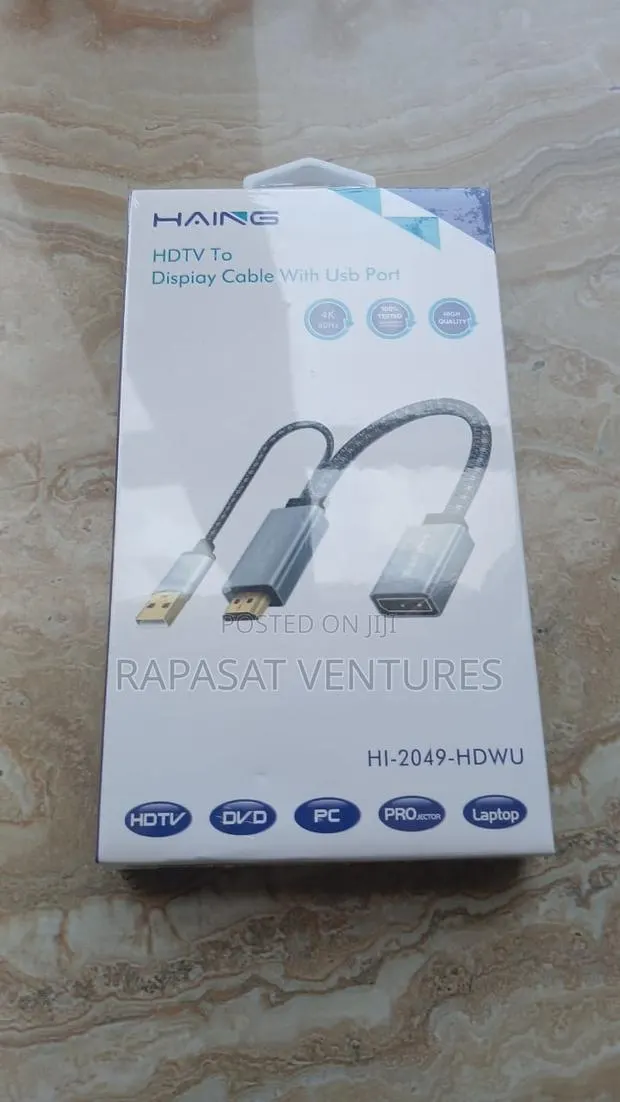 Genuine Hdmi Male to Display Female With USB Hi-2049 · Photo 1