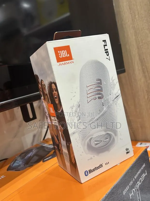 Super Powerful Flip 7 Bluetooth JBL Grey Speaker Wireless• · Photo 1