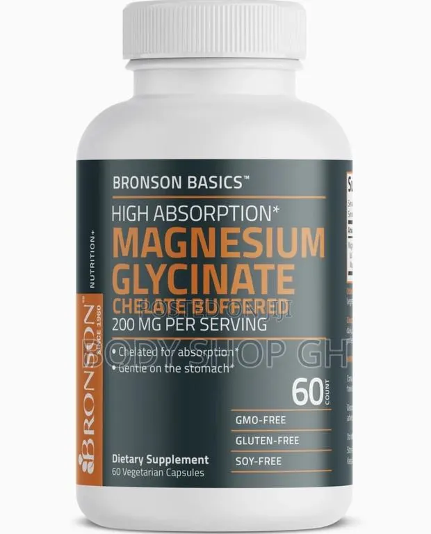 Magnesium Glycinate 200 Mg Capsules Per Serving, 60 Count · Photo 1